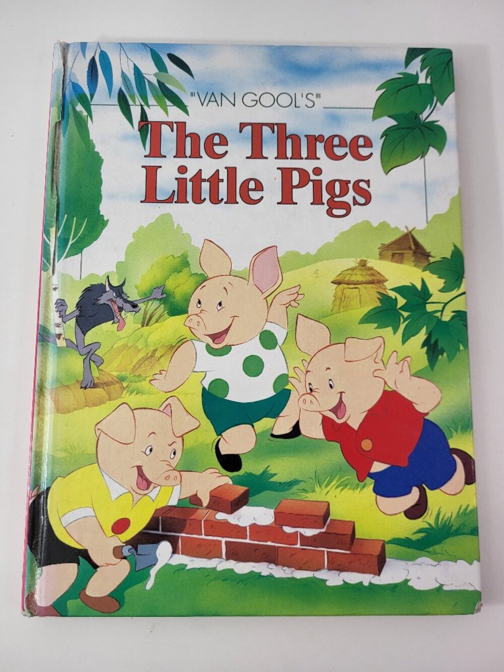 Vintage Van Gool's The Three Little Pigs Hardcover Children's Book (1993)